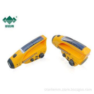 Portable Battery Free Rechargeable Flashlight Radio Emergen